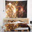 Tapisserie en gouttes d’eau brun floral-28495155