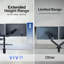 Pneumatic Arm Dual Monitor Desk Mount