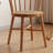 Durable Rectangular Red Oak Rattan Dining Table