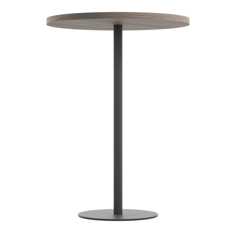 Round 80Cm Dining Table, Gray Oak