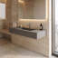 Plateau de meuble-lavabo simple 48 po avec lavabo Amelia-50927650