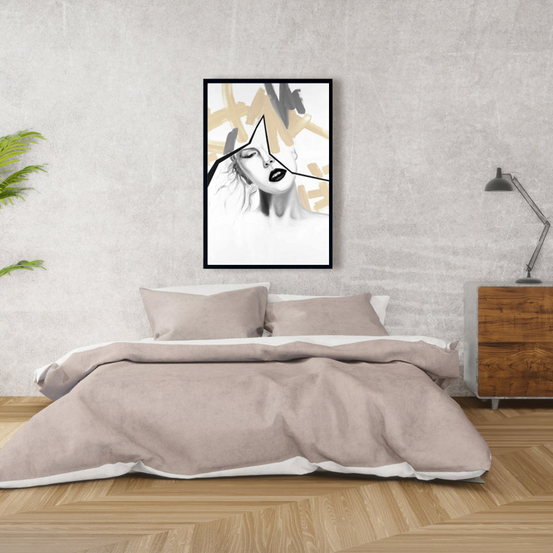 "Femme divisée" sur toile, H 36 po x l 24 po