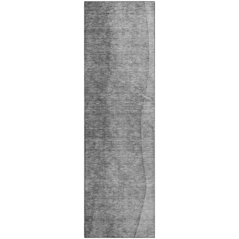 Premium Machine Washable Cerrito Gray Rug, Runner 2'3" x 7'6"