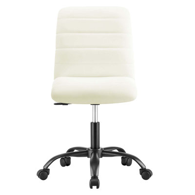 Modway Ripple Armless Vegan Leather Office Chair