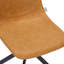 Chaise d'appoint de salle à manger en cuir Matthew avec pivotement à 360 degrés et pieds en fer thermolaqué Matthew Collection-2072122866-2065194519