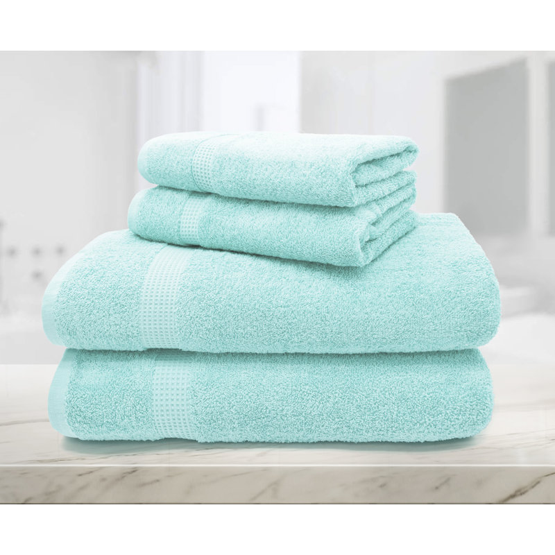 Peryl Hand Towel Super Absorbent 550 gsm Luxury Egyptian-Quality Cotton 50x85, Seafoam