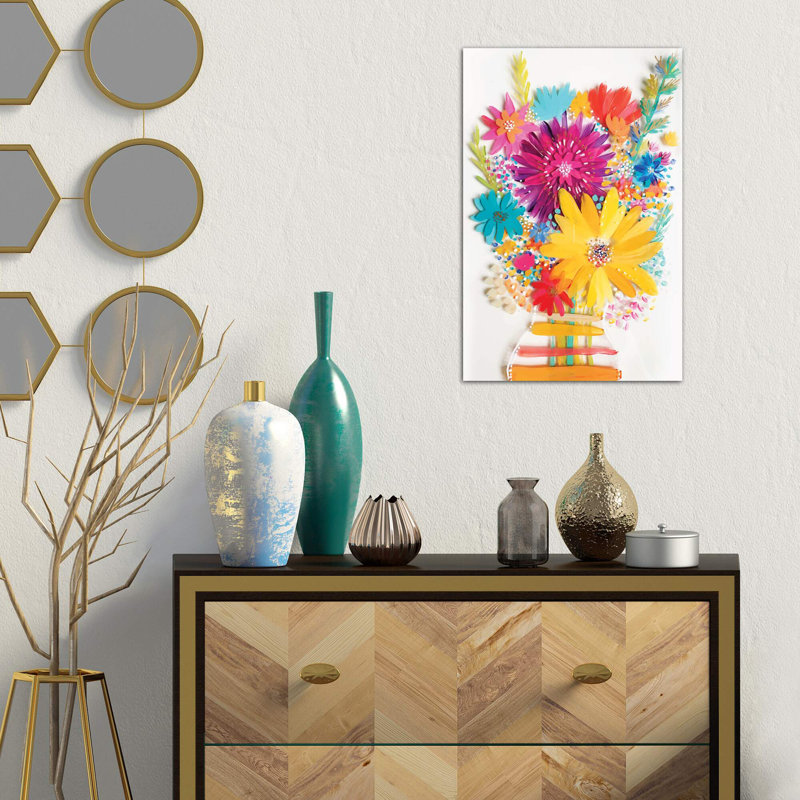 Bouquet IV 1 Piece Wrapped Canvas Painting, 66.04 cm H x 45.72 cm W x 1.91 cm D
