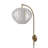 Bloom Plug-in Wall Sconce - Weathered Brass, 10" Diameter Shade