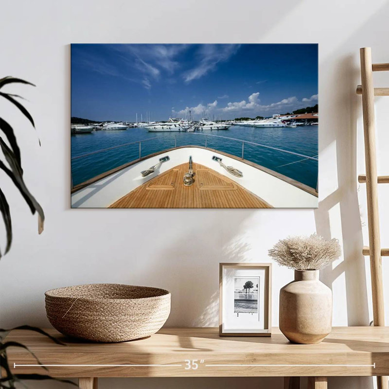 Bateaux à quai Mehar Marina, H 16 po x l 24 po