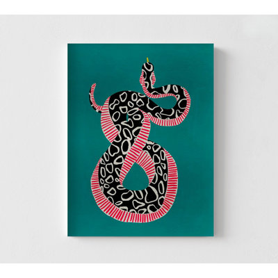 Reproduction d'art serpent, art mural encadré vipère, décoration murale animaux, impression d'affiche de serpent, art de serpent coloré, impression de serpent noir et rouge, art mural encadré