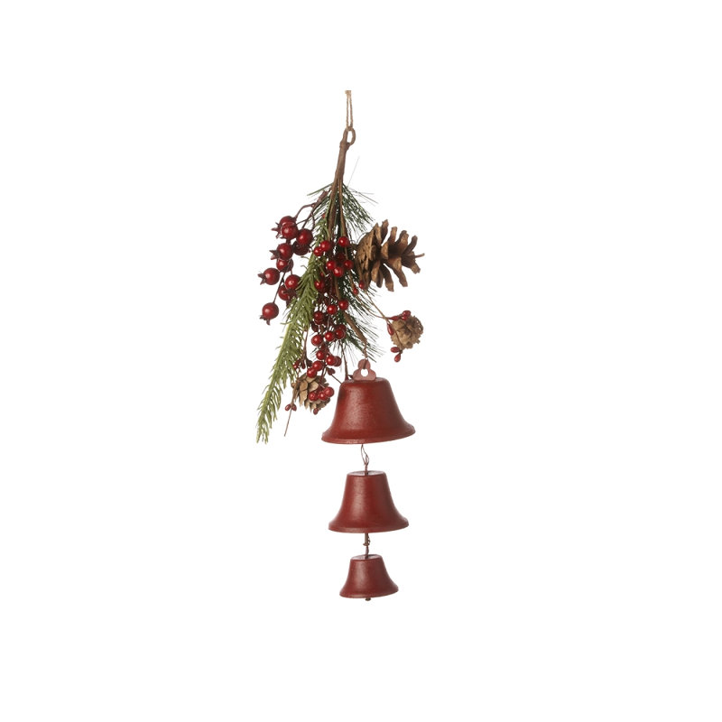 Ornement figurine suspendue cloche et cône