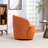 Stith Velvet Upholstered Swivel Barrel Chair-397156945