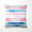 Coussin décoratif rayé - coussin décoratif moderne rose et bleu-125946561