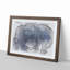 Blue Rose in Abstract - Picture Frame Graphic Art Print-55679542-55679537