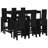 Auggie Brayden Studio Bar Set with Wood Frame and Solid Wood Outer Material-214366038