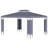 Outsunny 10' X 13' Patio Gazebo, Double Roof Outdoor Gazebo Canopy Shelter With Screen Decorate Corner Frame, For Garden, Lawn, Backyard And Deck, Gray