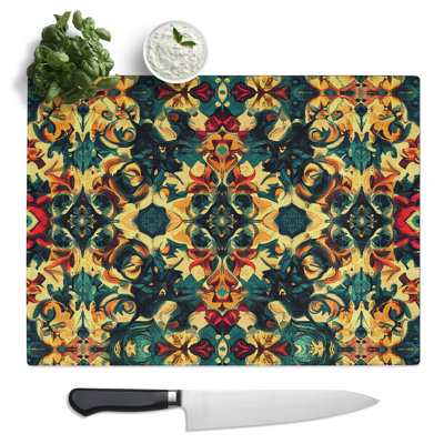 Kaleidoscope Effect Vol.8  Glass Chopping Board