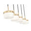 Lustre linéaire doré moderne à 5 lumières de style renard-1953242399