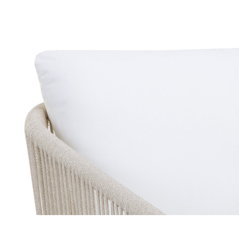 Allariz Outdoor Dining Armchair, Beige, White