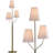 65" Boho Tree Floor Lamp 3-Light Brass Metal Body with Woven Rattan Style Shades Tall Standing Corner Lamp-78337163