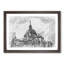 Almudena Cathedral in Madrid Spain in Abstract - Picture Frame Graphic Art Print-55683033-55683036