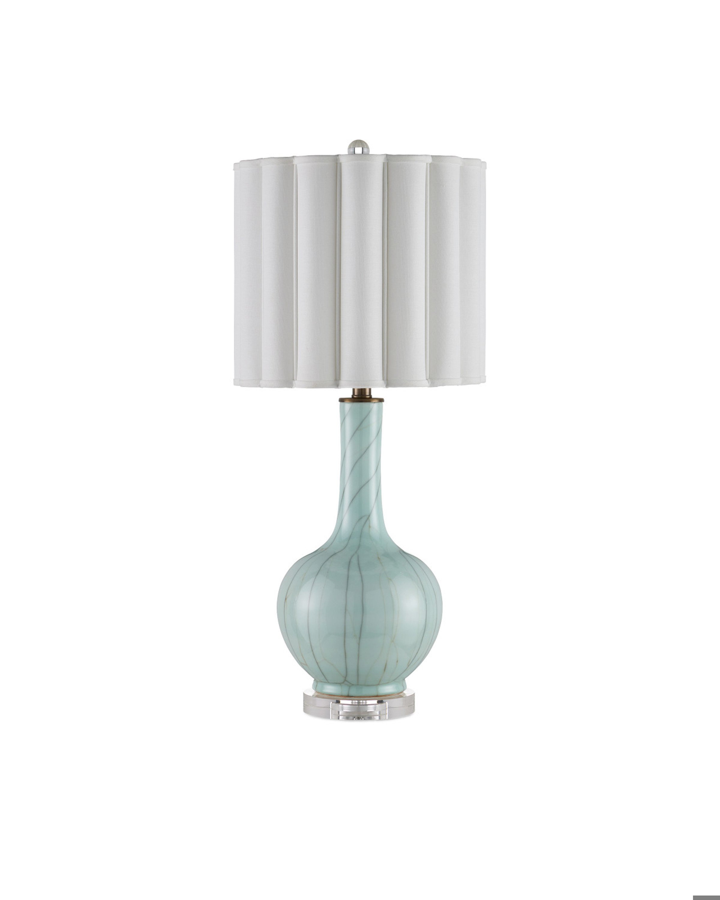 Currey & Company Celadon Crackle Table Lamp | Wayfair