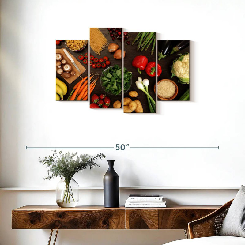 Yarlin Healthy Vegetables, 22" H x 36" W