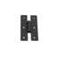 Black Wrought Iron H Cabinet Hinge, 3" Surface Mount Rustic Farmhouse Face Mount Door Hinge, Colonial Style Decorative Hardware