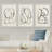 " Modern Duotone Geometric Spiral Ring Circle Collage 3 Piece Framed Wall Art. " 3 - Pieces-119018140-71199588