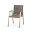 Chaise de salle à manger d'extérieur moderne en aluminium avec siège en corde (ensemble de 2)-10685185