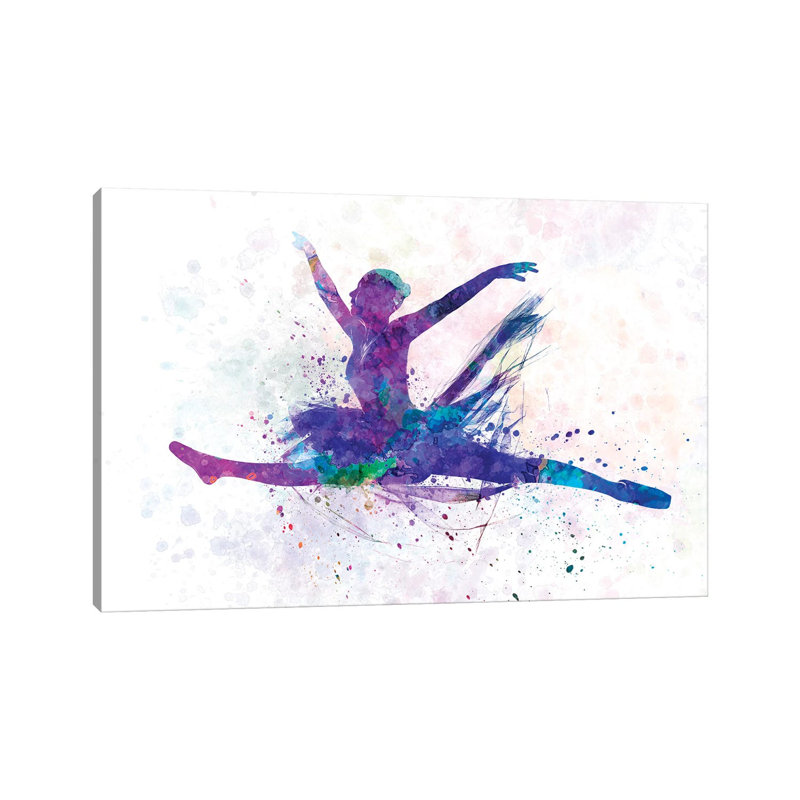 Ballerina Dancing II 1 Piece Wrapped Canvas Wall Art, 101.6 cm H x 66.04 cm W