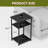 Small End Table Set Of 2, Narrow Side Table With 3-Tier Shelves-1653944238