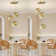 Tanyah 3 - Light Dimmable Globe Chandelier