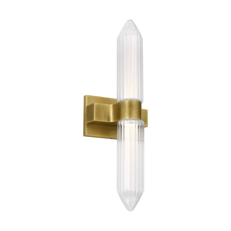 Langston 1 - Light LED Bath Sconce, Plated Brass