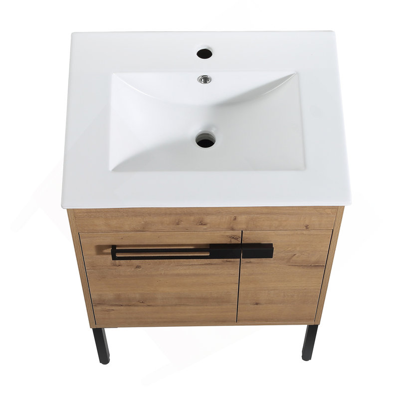 Meuble-lavabo autoportant avec lavabo