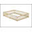 Queen Size Floor Bed With Fence,Door,Rubber Wood Floor Bed With Safety Guardrails,Natural (Old Sku W504P286389)-620059880