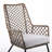 Marco Indoor Outdoor Steel Lounge Chair With Truffle Rope And Gray Cushion, Chair-2107890867