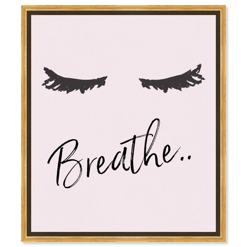 Breathe - reproduction d'art, Toile encadrée d'or