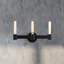 Ryma 3-Light Dimmable Matte Black Vanity light