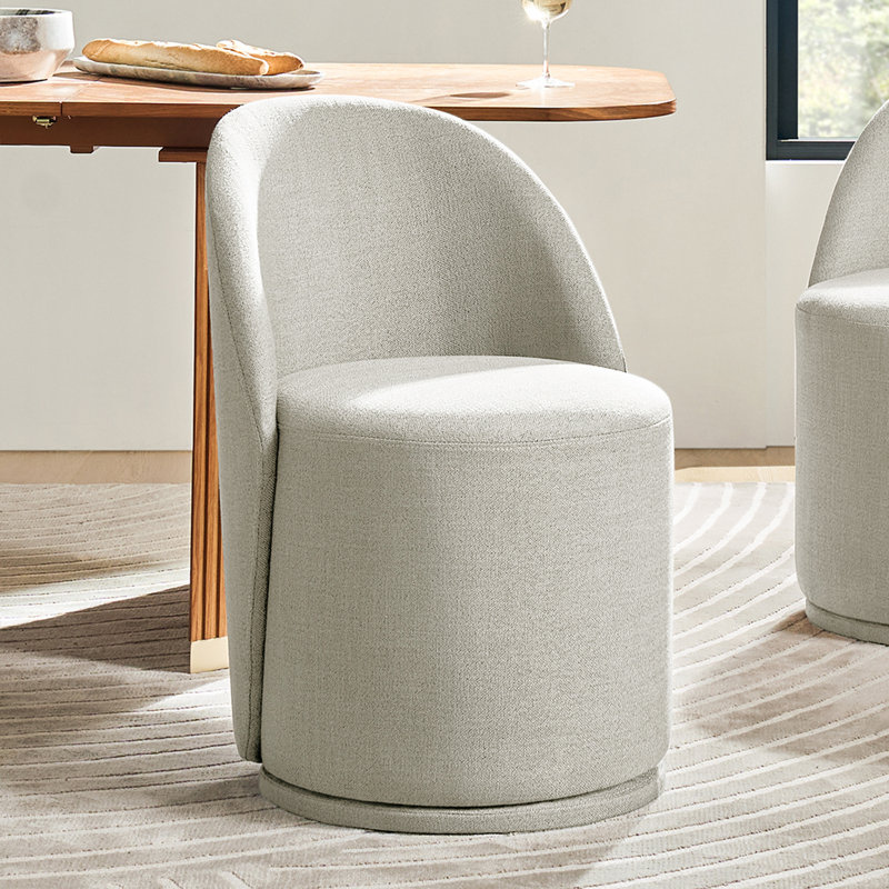 Chaise pivotante Clester, Beige