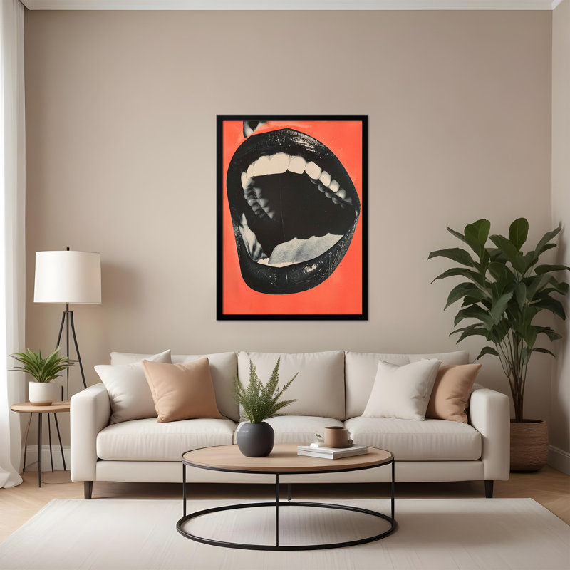 The Mouth Print by Andreas Magnusson, 10" H x 8" W 