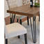 Ensemble de salle à manger 6 pièces, table à manger en épingle à cheveux avec 4 chaises et banc, 4 options de couleur-1088046228