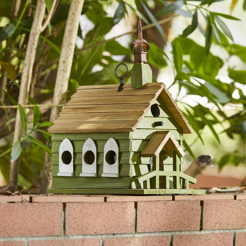 Maison d'oiseaux 11 po x 10,75 po x 7,75 po Brackeen