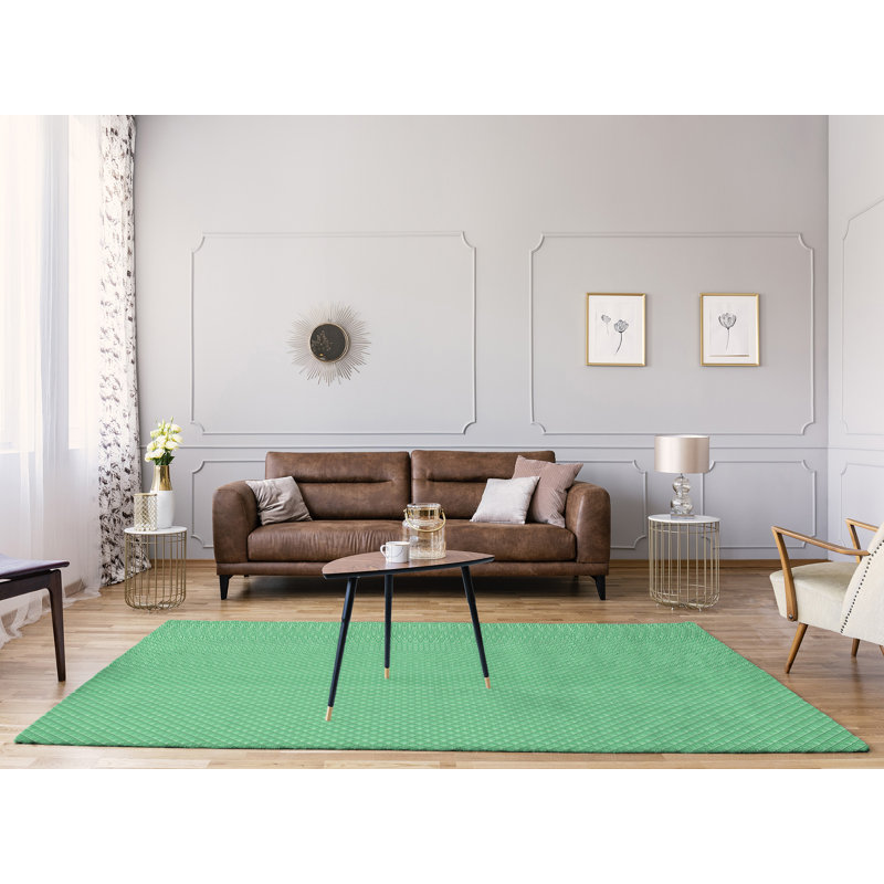 Tapis de zone vert dégradé géométrique classic, Rectangle 8 pi x 10 pi