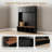 59" Entryway Hall Tree with Bench & Storage, Farmhouse Wood-Grain Accent 4-in-1 Organizer with Cabinets, Coat Racks & Hooks, Freestanding MDF Cabinet for Hallway, Living Room-129892234