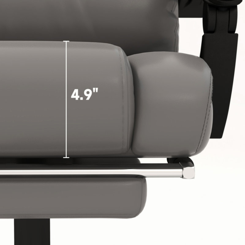 Fauteuil de bureau à massage à haut dossier et vibration avec télécommande 6 points