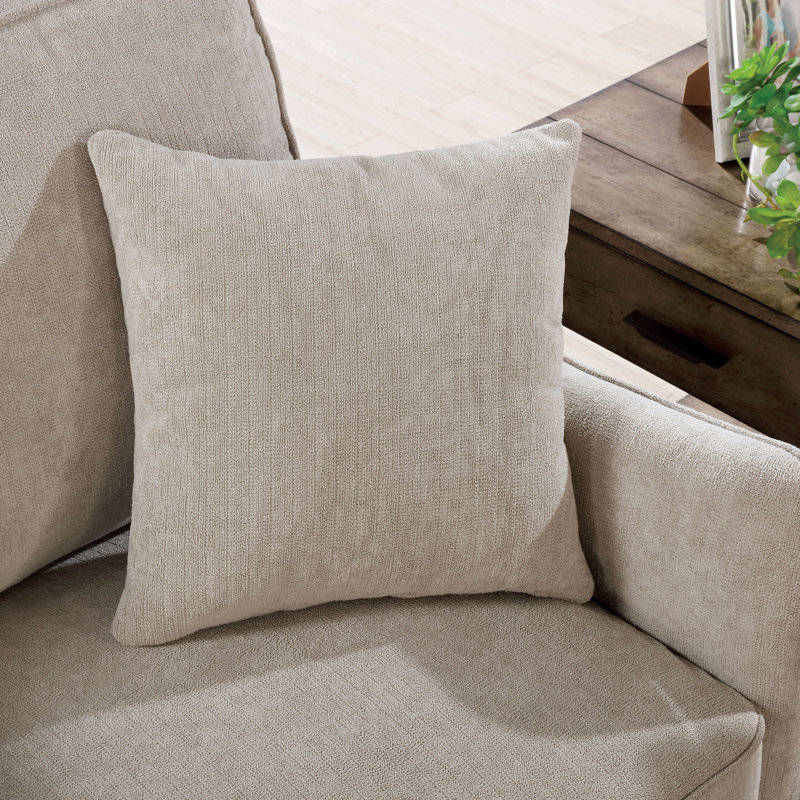 Causeuse en chenille 50,5 po Chenai, Gris clair