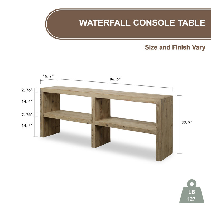 19.3'' W Solid Wood Console Table