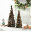 12"/16''H Set Of 2 Easter Rattan And Berries Table Tree