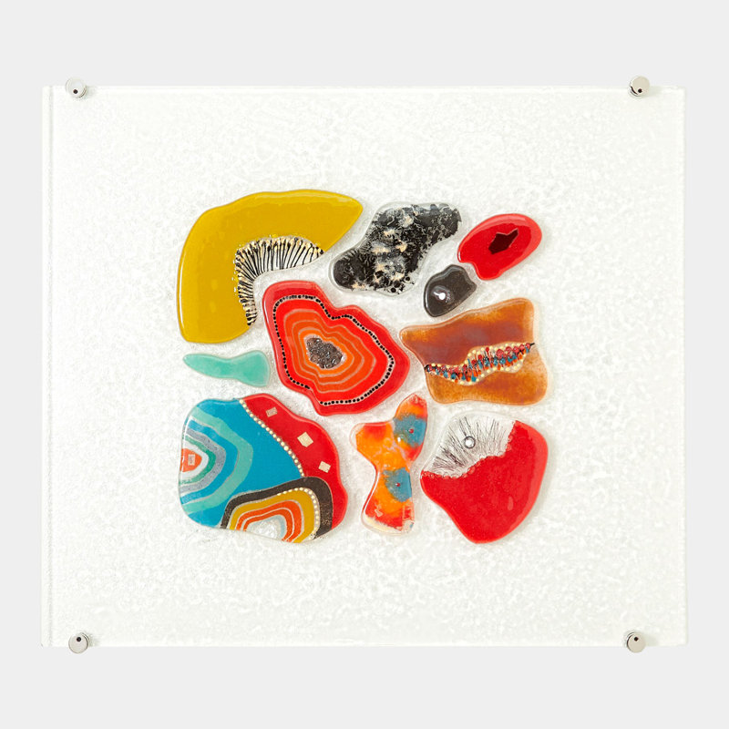 Fused Glass Wall Pane, Warm